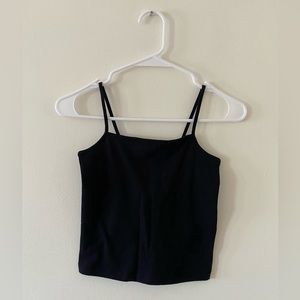 wild fable black cropped tank top, size XS
